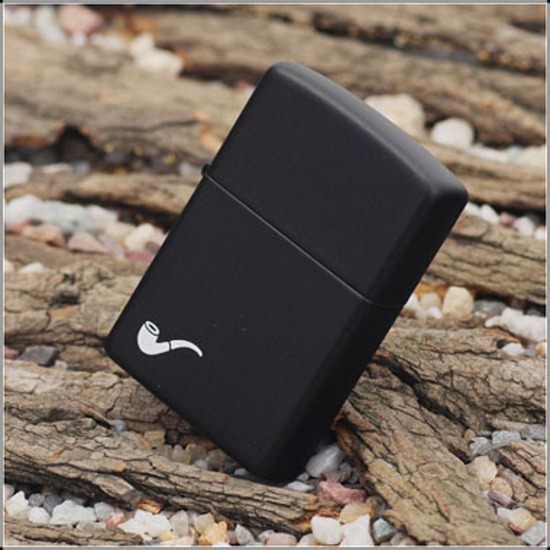 Zippo Black matte Pipe Lighter Carousel 1