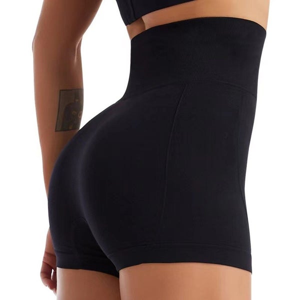 Women High Waist Workout Yoga Shorts Seamless Fitness Scrunch Butt Carousel 2