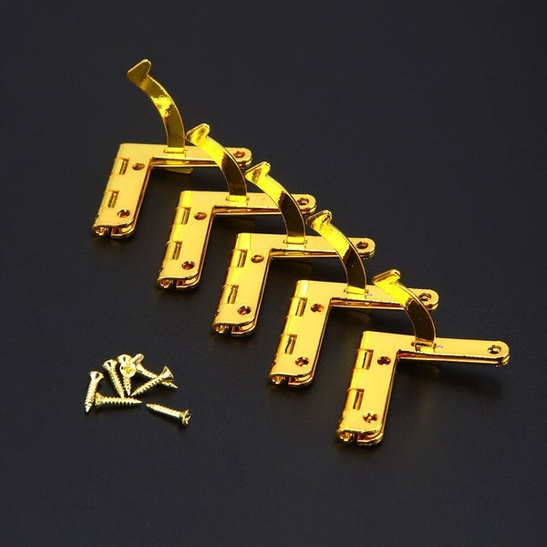 20pcs hinge 90 degree angle supporting spring hinge for wine box jewelry box lid Carousel 1