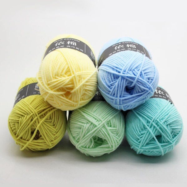10 milk cotton yarn super soft knitted wool 4 layers Carousel 1