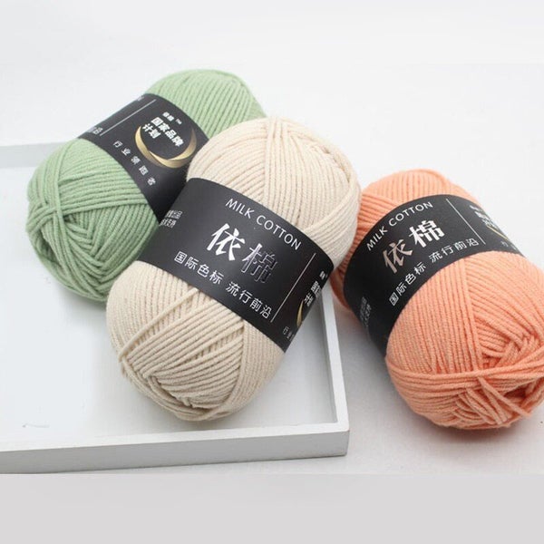 10 milk cotton yarn super soft knitted wool 4 layers Carousel 4