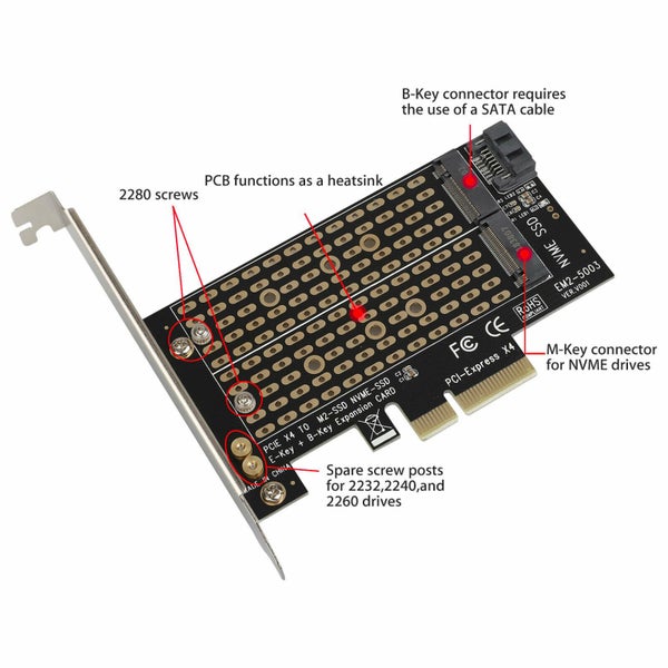 M.2 NGFF to PCIE Adapter Card Carousel 2