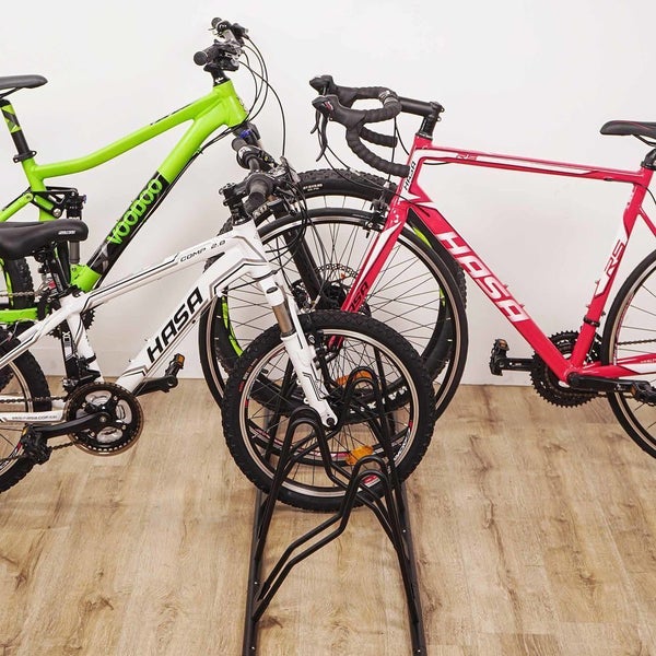 5 Bike Floor Parking Rack Storage Stand Bicycle Carousel 4