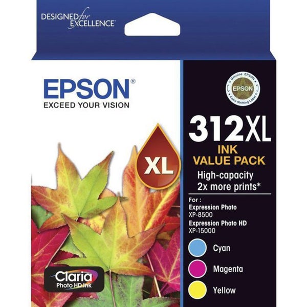 Epson 312XL 3 Colours Ink Cartridge for XP-8500 XP-15000 T183B92 Carousel 1