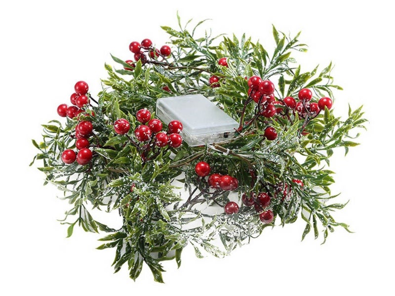 2M Christmas String Light Artificial Rattan Red Berry Xmas Garland Light Decor Carousel 6