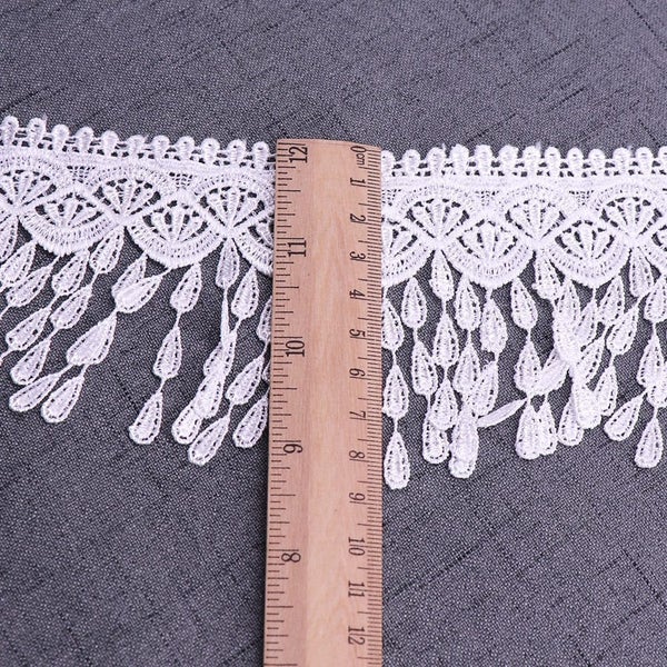 5 yards tassel lace knitted wedding embroidery DIY handmade patchwork webbing Carousel 2