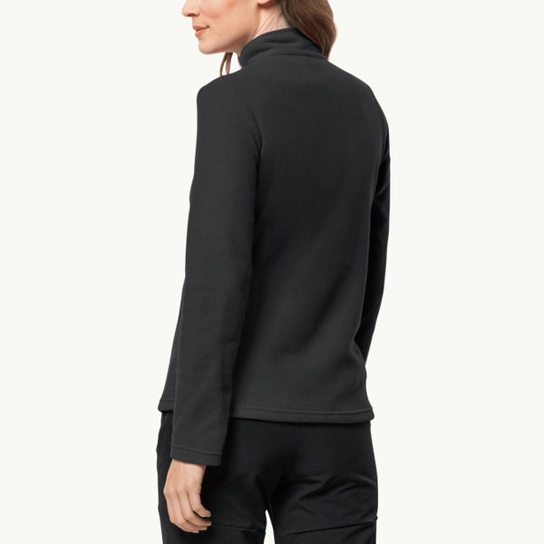Jack Wolfskin Womens Taunus Half Zip Pullover Fleece - Black - M Carousel 2