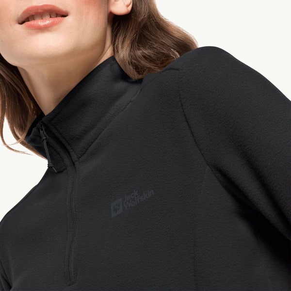Jack Wolfskin Womens Taunus Half Zip Pullover Fleece - Black - M Carousel 3
