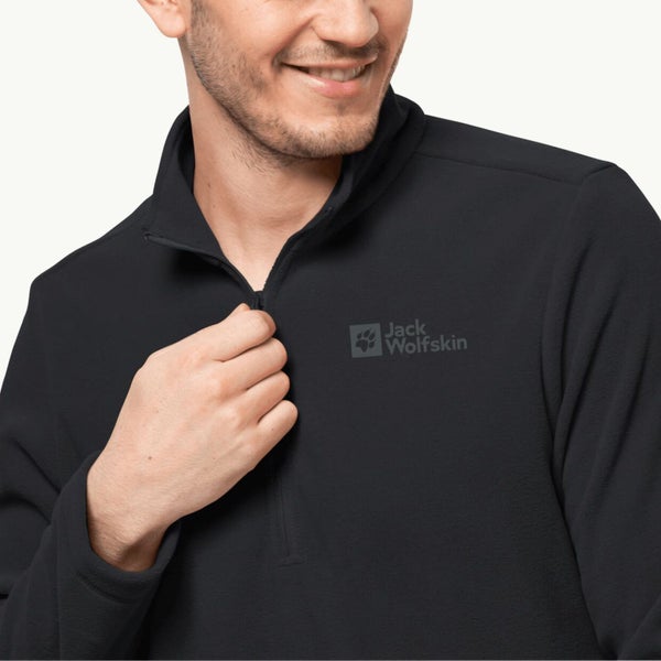 Jack Wolfskin Mens Taunus Half Zip Pullover Fleece - Black - XXL Carousel 3