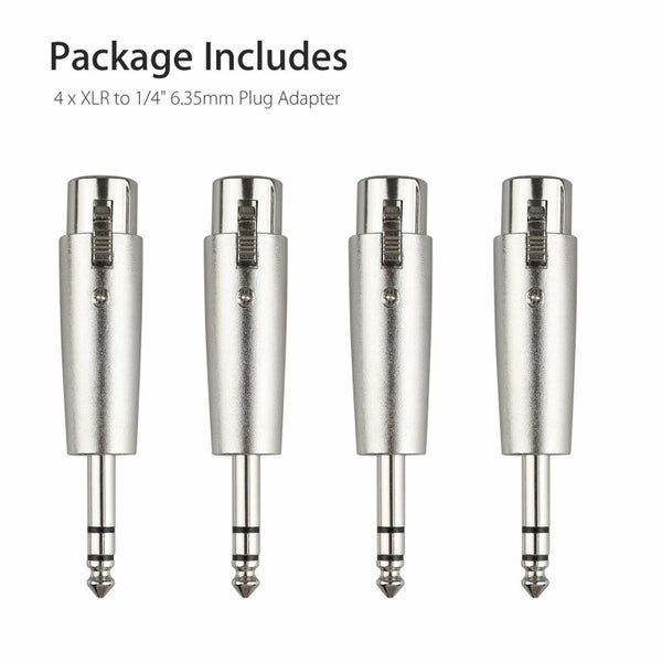 XLR to 1/4" 6.35mm Audio Adapter Carousel 8