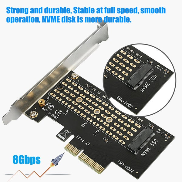 M.2 NVME SSD to PCI-E Adapter Card PC PCI Express X4/X8/X16 Carousel 2