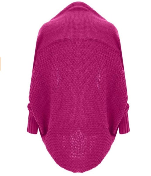 Kimono Cardigan Knitted Sweater Womens Clothing Size 16 D0638HP4 Carousel 4