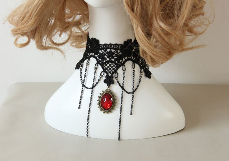 Steampunk Gothic Necklace B0334BK0 Carousel 5