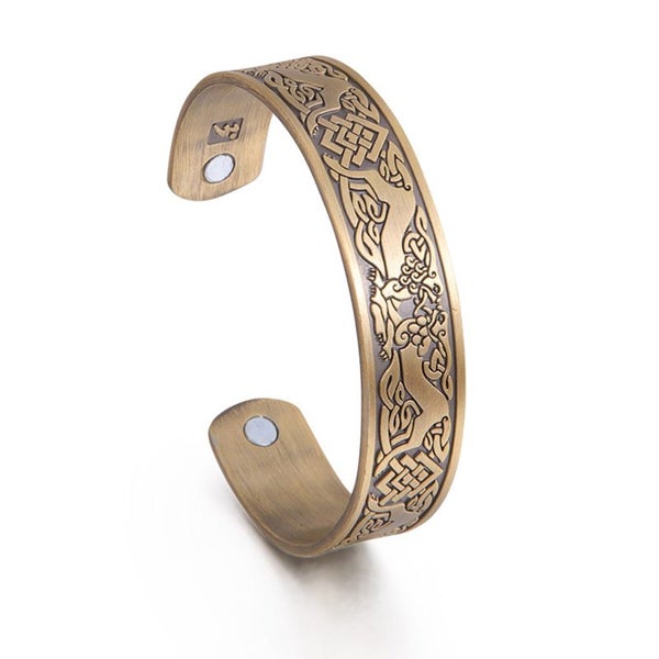 Copper Viking Cuff Bracelet Magnetic Healthcare B0376GD0 Carousel 1