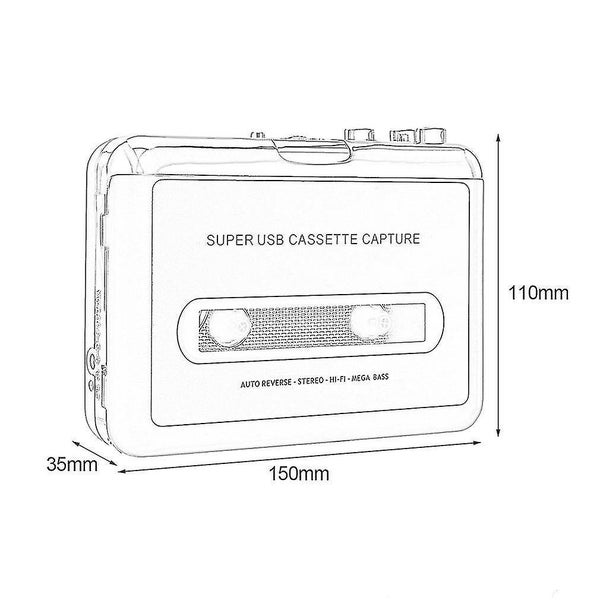 Tape To Pc Usb Cassette & Mp3 Cd Converter Capture Digital Audio Music Carousel 4