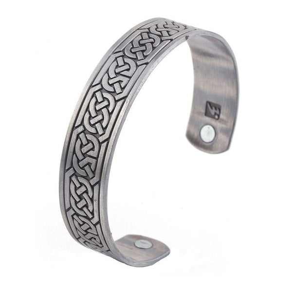 Magnetic Viking Cuff Bracelet Celtic Knot B0305SV0 Carousel 1