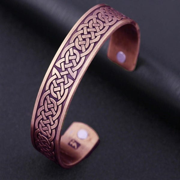 Copper Viking Cuff Bracelet Magnetic Healthcare B0365RD0 Carousel 1