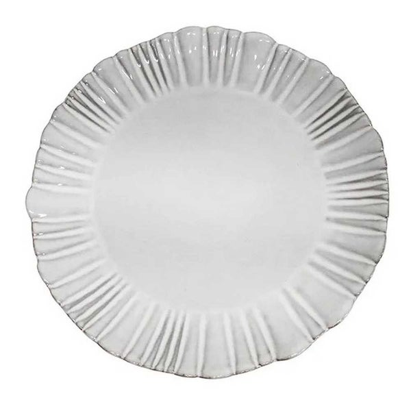 Peter's Iris Fluted Dinner Plate Milk Grey 26.9cm Carousel 1