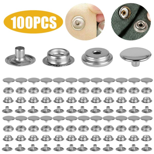 Fastener Snap Press Stud Cap Button Marine Boat Canvas Set Carousel 1