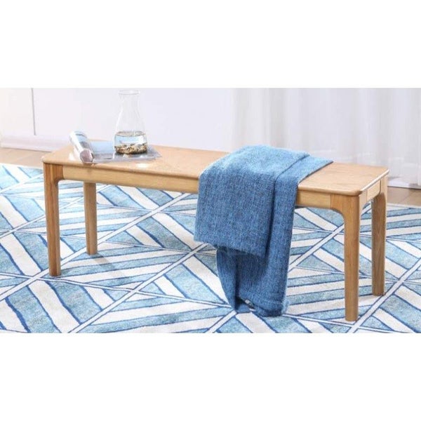 Navia Solid Oak Bench 1.55m Carousel 1