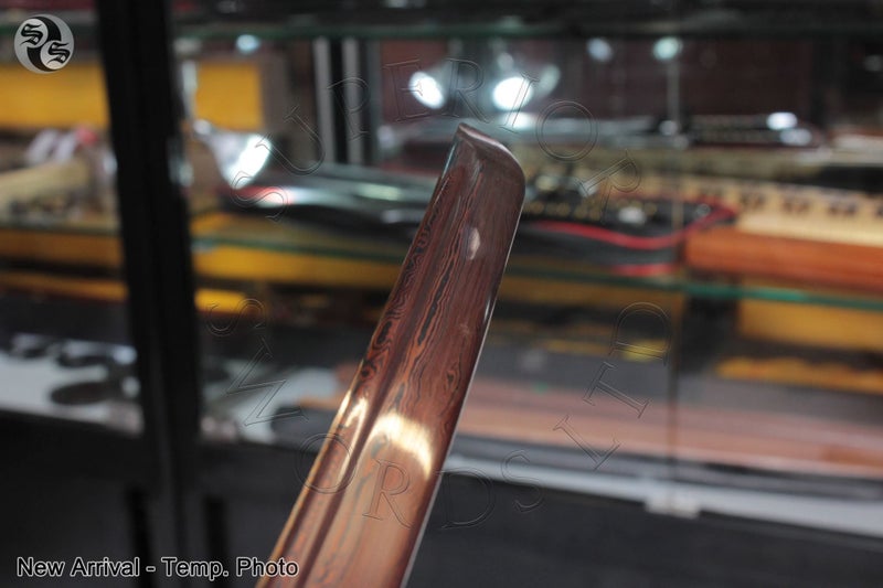 Taiyo Wakizashi - Coloured Damascus Carousel 6