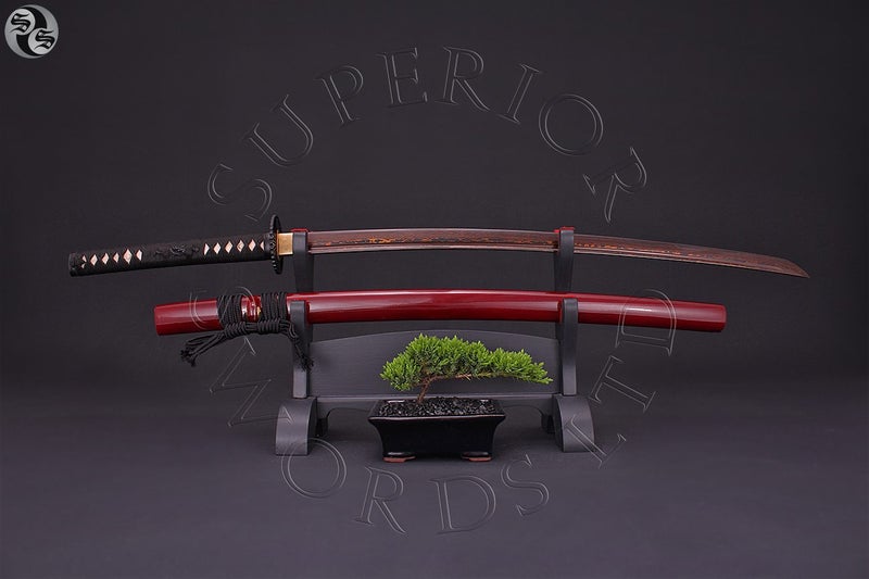 Samurai Sword - Taiyo Katana - Coloured Damascus Carousel 1