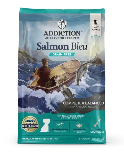 Addiction Salmon Bleu Puppy - New Zealand King Salmon Dry Puppy Food Carousel 1