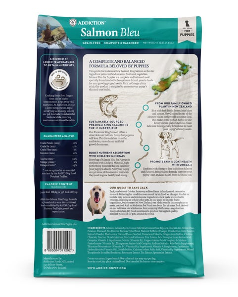 Addiction Salmon Bleu Puppy - New Zealand King Salmon Dry Puppy Food Carousel 2