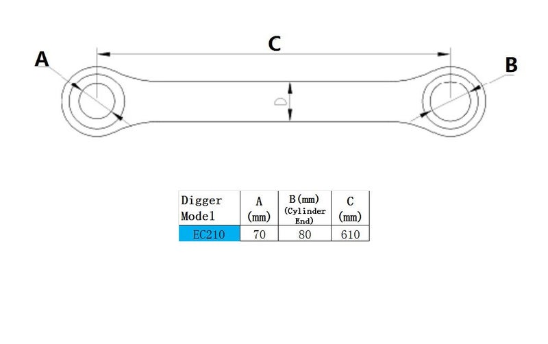 Digger Bucket Link Rod for Volvo EC210 Carousel 2
