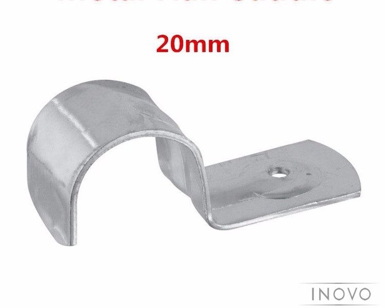 20 PACK OF 20mm HALF SADDLES - INOVO - GALVANISED CARBON STEEL - TRADE QUALITY Carousel 1