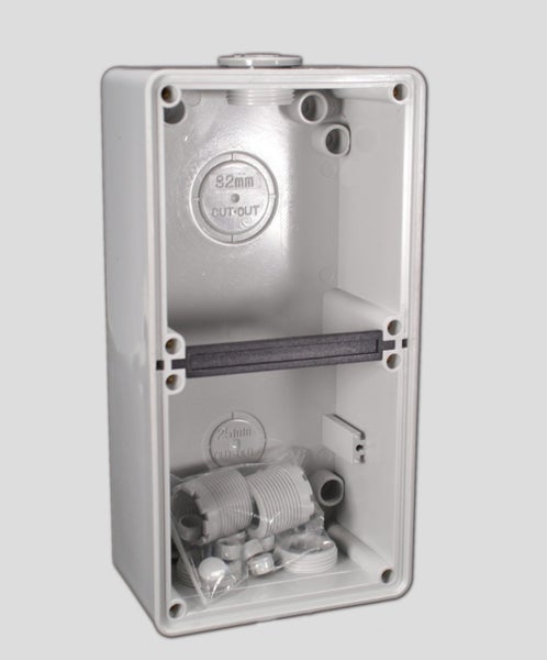 WATERPROOF ENCLOSURE BASE (NO LID) LARGE 10.2cm x 19.7cm x 6.0cm - IP66 - INOVO Carousel 1