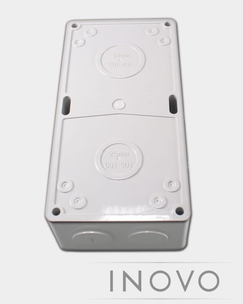 WATERPROOF ENCLOSURE BASE (NO LID) LARGE 10.2cm x 19.7cm x 6.0cm - IP66 - INOVO Carousel 2
