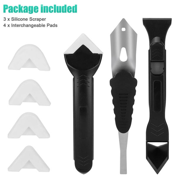 Remover Caulk Finisher Sealant Smooth Scraper Grout Kit Tools Carousel 9