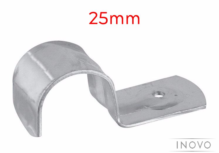 20 PACK OF 25mm HALF SADDLES - INOVO - GALVANISED CARBON STEEL - TRADE QUALITY Carousel 1