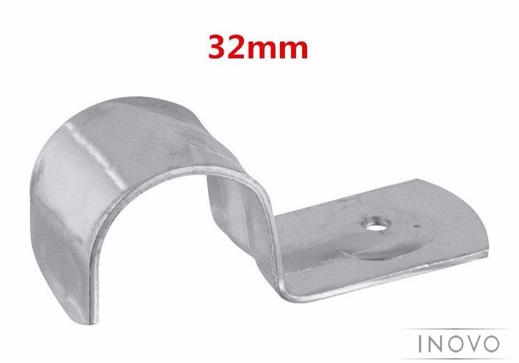 20 PACK OF 32mm HALF SADDLES - INOVO - GALVANISED CARBON STEEL - TRADE QUALITY Carousel 1