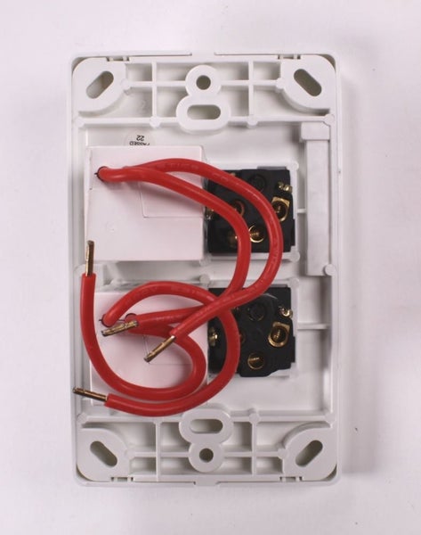 2 x SWITCHES WITH 2 x DIMMERS ON WHITE WALLPLATE - INOVO - AS NEW (SAMPLE) Carousel 2