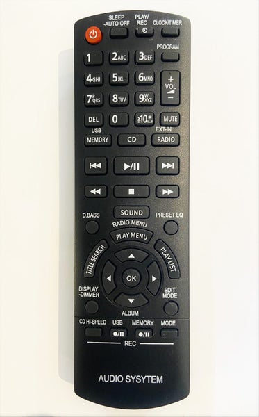BRAND NEW PANASONIC AFTERMARKET HOME STEREO REMOTE N2QAYB000637 FOR SA-AKX54 Carousel 1