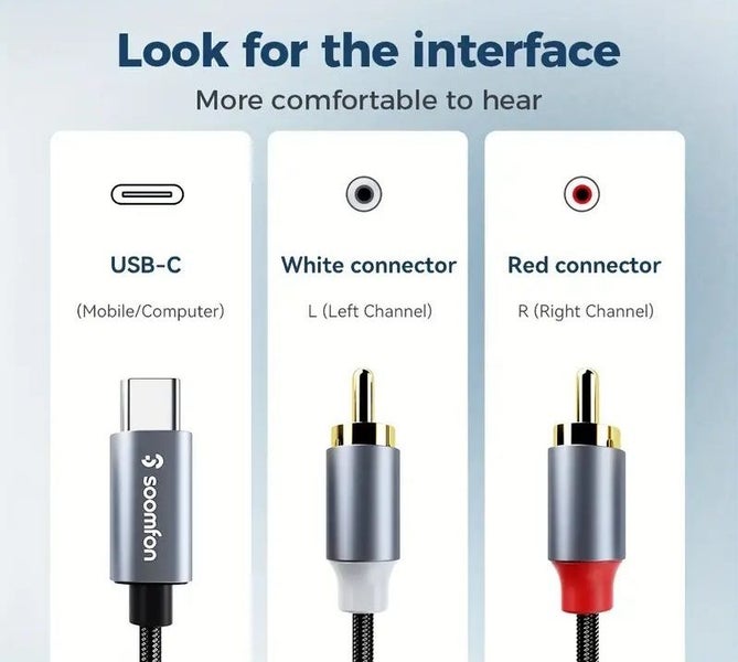 USB TO RCA CABLE FOR GENERAL USE 1m Carousel 2