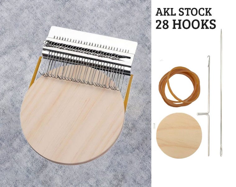 28 Hooks Mini Darning Loom Machine Weave Tool Carousel 1