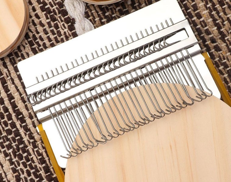 28 Hooks Mini Darning Loom Machine Weave Tool Carousel 2
