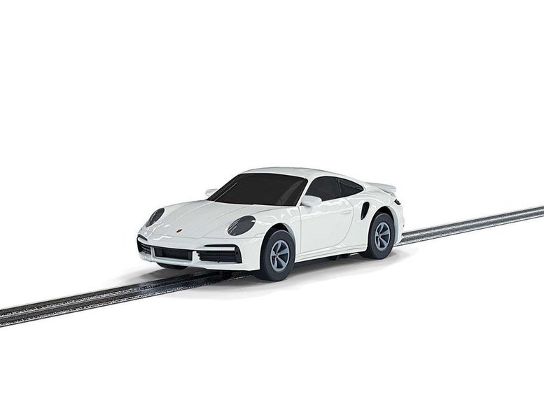 Scalextric G2214 Micro 9v Porsche 911 Turbo White Carousel 1