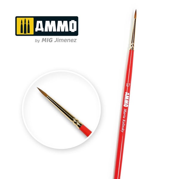 AMMO by Mig Jimenez A.MIG-8713 SIZE 1.7 AMMO MARTA KOLINSKY BRUSH Carousel 1