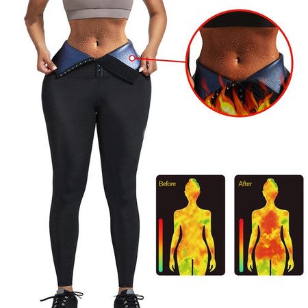 Sweat Sauna Pants Body Shaper Weight Loss Slimming Shapewear Waist Trainer Carousel 19