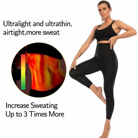 Sweat Sauna Pants Body Shaper Weight Loss Slimming Shapewear Waist Trainer Carousel 17