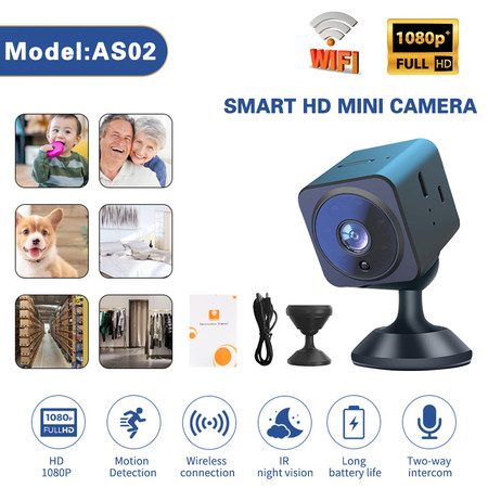 Mini Camera Wifi HD 1080P Dual Voice Security Camera Carousel 1