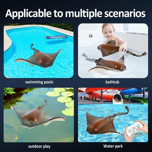 Remote Control Pool Toys Shark Boat Toys for Kids 8-12 Years Old RC Boats Carousel 1