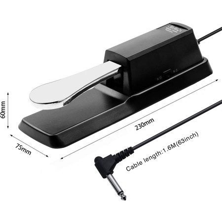 Universal Piano Keyboard Sustain Foot Pedal Carousel 9