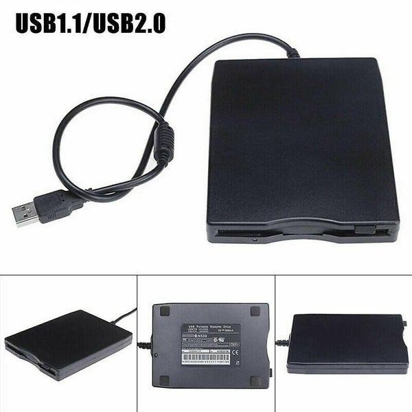 3.5inch USB External Portable Floppy Disk Drive Diskette for Laptop Carousel 2