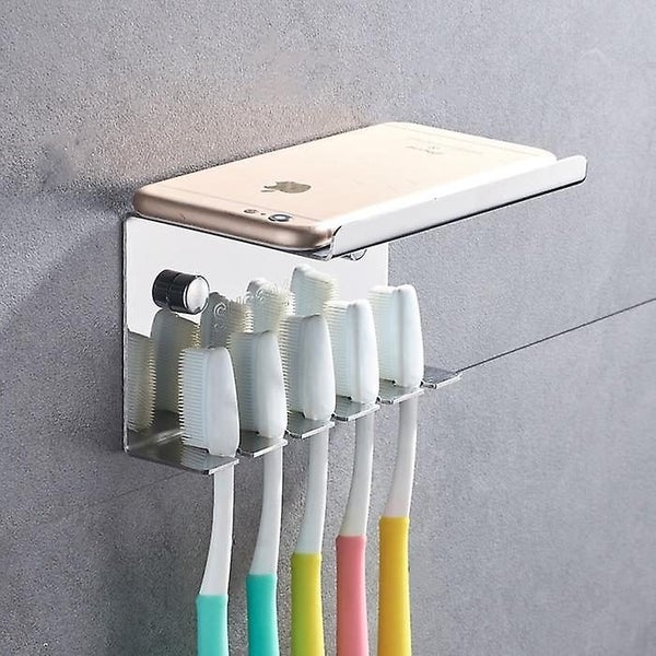5 Slot Toothbrush Holder Toilet Supplies | Toothbrush Holder Carousel 3