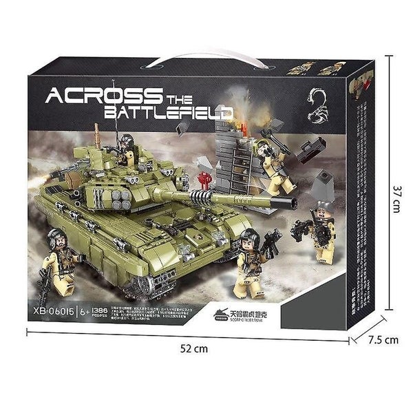 Military War Jungle Commando Tiger Tank Heavy Truck Army Vehicle Building Carousel 5